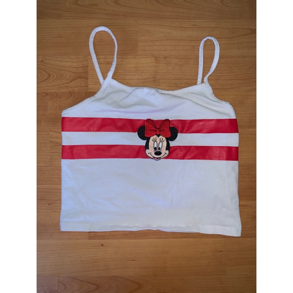 Minnie Mouse cropped tank top